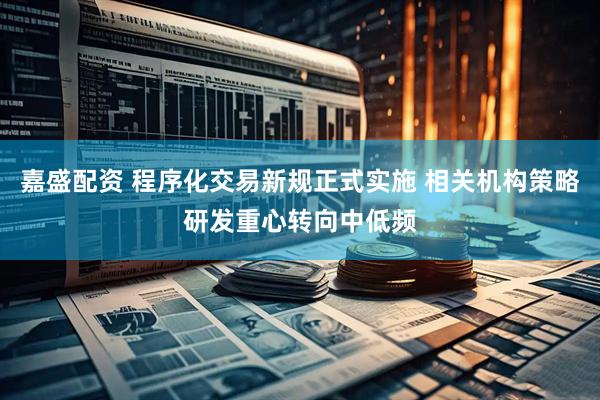 嘉盛配资 程序化交易新规正式实施 相关机构策略研发重心转向中低频