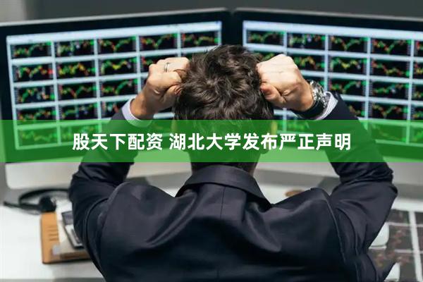 股天下配资 湖北大学发布严正声明